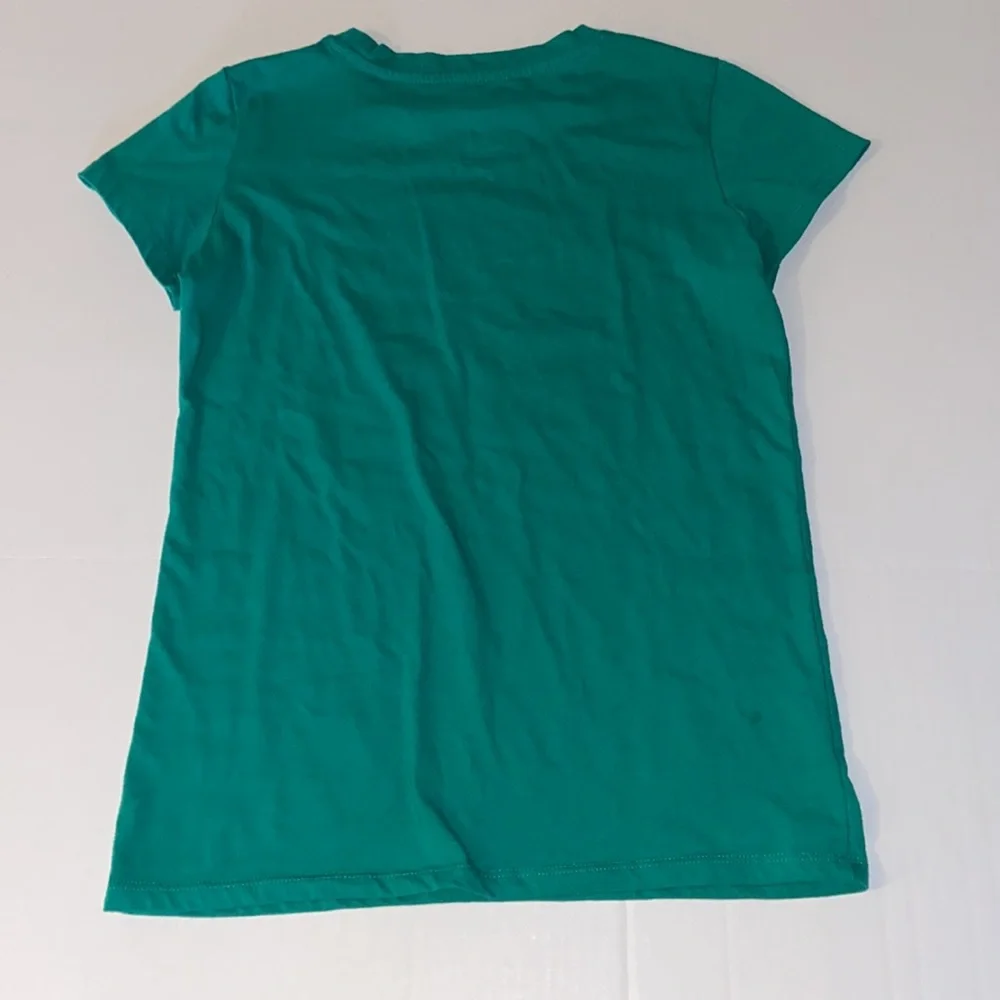 Disney Mickey and Minnie Green Good Luck Charm Short Sleeve Tee T-Shirt